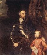 Anthony Van Dyck The Count of Arundel and his son Thomans USA oil painting artist